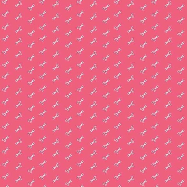 Lori Holt Bee Basics - Scissor Raspberry Fashion